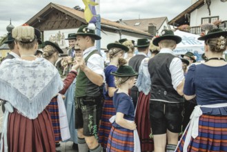 Traditional traditional costume anniversary of the Trachtenverein Schliersee Stamm 1888,