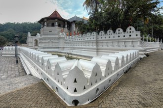 Temple of the sacred Tooth Relic or Sri Dalada Maligawa, Octagonal tower, Kandy, Sri Lanka