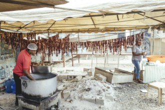 Traditional camel restaurant in Salalah, Dhofar, Oman