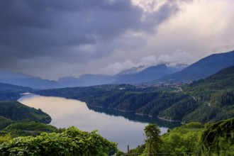 Lago di S. Giustina, from Cagno, Val di Non, Trentino, Italy