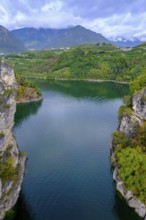 Lago di S. Giustina, from the Ponte di Castellaz, Val di Non, Trentino, Italy