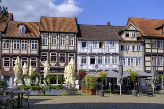 Half-timbered houses on the Great Plain, Celle, Celle, Lüneburg Heath, Lower Saxony, Germany