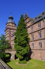 Aschaffenburg Castle, Aschaffenburg am Main, Lower Franconia, Franconia, Germany