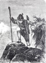 The stick and its use, as an aid in mountaineering and on the alp, 1888, Historical, digitally