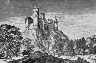 Burgstall Altenkünsberg, also called Kindesberg, an abandoned castle in the district of Neuhof near