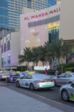 Road traffic taxi, Abu Dhabi, United Arab Emirates