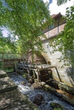 The Laderholz watermill, a technical monument, is located on the watercourse of the Alpe on the