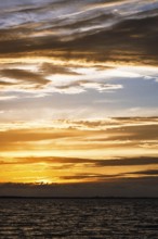 Sunset over Gironde Estuary, Braud-et-Saint-Louis, France
