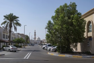 Residential neighbourhood mosque, Abu Dhabi, United Arab Emirates