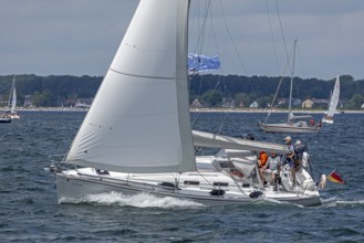 Sailing boats, Kieler Woche, Kiel Fjord, Kiel, Schleswig-Holstein, Germany