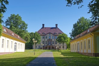 Schieder Castle, north side, was built at the beginning of the 18th century in the style of Dutch