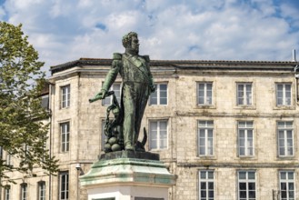 Statue of Admiral Duperré in La Rochelle, France