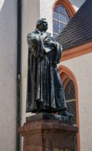 Luther monument by sculptor Paul Ernst, monument to the reformer Martin Luther at the church, St
