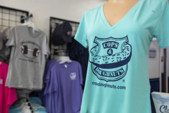 Clare, Michigan, The Cops and Doughnuts doughnut shop and bakery in a rural Michigan town. The shop