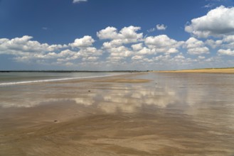 The Plage des Chardons beach in L'Aiguillon-la-Presqu'ile, France