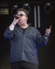 Sebastian Krumbiegel, singer of the band Die Prinzen at the Berliner Rundfunk 91.4 Open Air in the