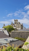 Lerwick, a coastal city in Shetland Scotland British Islands in England with scenic medieval houses