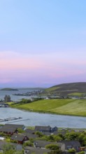 Scotland, Shetland. Town of Scalloway on the west coast ofthe Mainland, a fishing port