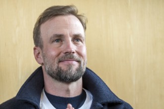 Coach Sebastian Hoeneß portrait. Reception in the state capital Stuttgart after VfB Stuttgart's