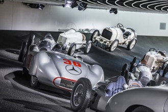 The Mercedes-Benz Museum in Stuttgart presents a journey through the automotive history of the