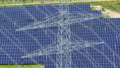 Ground-mounted photovoltaic system near Talheim in the Heilbronn district with an output of around