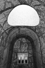 Bittermark memorial, memorial site, view into the crypt, artist Léon Zack, Dortmund, North