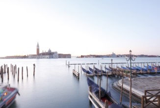 View from the Ponte della Paglia to the Isola di San Giorgio with San Giorgio Maggiore, Venice,