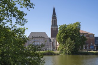Town Hall and Opera House, Little Kiel, Kiel, Kiel Fjord, Baltic Sea, Schleswig-Holstein, Germany