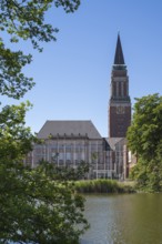 Town Hall and Opera House, Little Kiel, Kiel, Kiel Fjord, Baltic Sea, Schleswig-Holstein, Germany