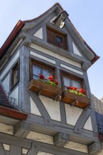 Half-timbered house, Ulm, Baden-Württemberg, Germany