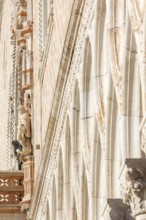 West façade of the Doge's Palace in the morning, Venice, Veneto, Italy