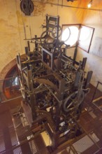 Movement of the astrological clock, Torre dell'Orologio (1496-1506, the clock shows moon, sun