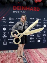 Janine Becker (owner) at the VIP opening of the new Deinhard Salon Am Mühlanger 3, Berlin, 28 June