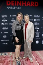 Janine Becker and Barbara Schöne at the VIP opening of the new Deinhard Salon Am Mühlanger 3,