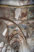Cathedral cloister around 1370, the frescoes were painted from around 1390, Bressanone Cathedral,