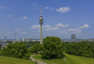 Olympic Tower, Olympic Park, Munich, Bavaria, Germany