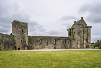 Castle ruin of Chateau de Saint-Sauveur-le-Vicomte, Manche, Normandy, France