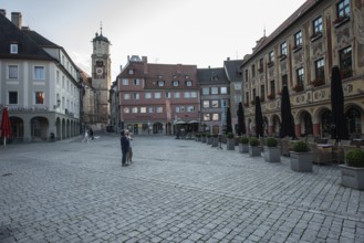 Market square, Memmingen, Bavaria, Germany