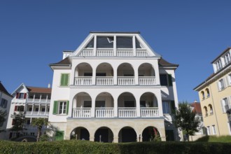 Spa architecture on Lake Constance, Bodman Ludwigshafen, Constance district, Baden-Württemberg,