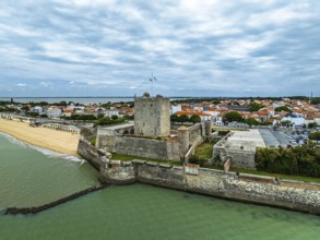 Fouras from a drone, Fouras-les-Bains, Charente-Maritime, Nouvelle-Aquitaine, France