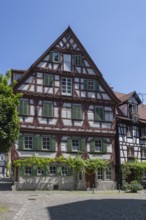 Historisches Fachwerkhaus in der Altstadt von Esslingen am Neckar, Landkreis Esslingen,