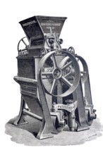 Milling, agriculture, roller mill Fortuna, by Hoerde & Co, around 1870, digitally improved