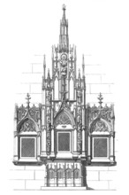 Religious cult objects, Sacrament shrine from Wiltenhausen, Germany, Historical, digitally enhanced