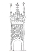 Choir stall in Altenburg Abbey, Benedictine abbey in the village of Altenburg in the municipality