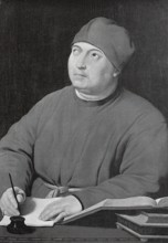 Portrait of Tommaso Inghirami, (1470 to 1516), humanist, after an oil painting by Raphael,