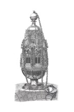 Religious cult objects, censer in Seitenstetten Abbey, Abbatia B.M.V. Assumptae, Benedictine Abbey
