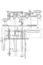 Textile industry, Selfactor for the carded yarn spinning process, Historical, digitally enhanced