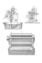 Washing machine for woven fabrics, historical, digitally enhanced reproduction of a model from