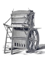 American baler by Jacob Price, Historical, digitally enhanced reproduction of a model from around