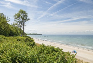 Natural sandy beach, Baltic resort Rerik, Baltic Sea, Rostock district, Mecklenburg-Western